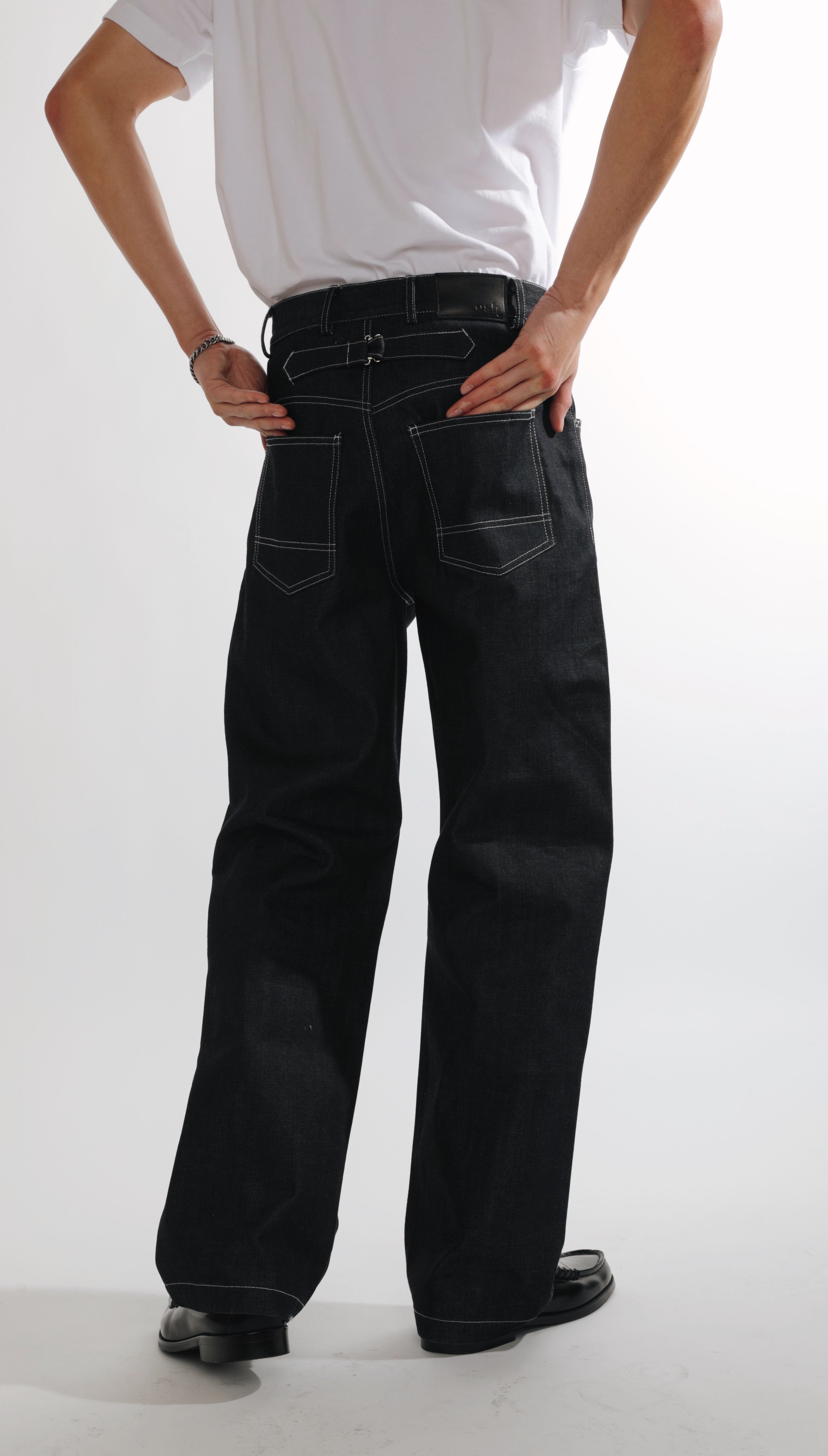 Raw Japanese Selvedge Denim Straight Leg (14oz)