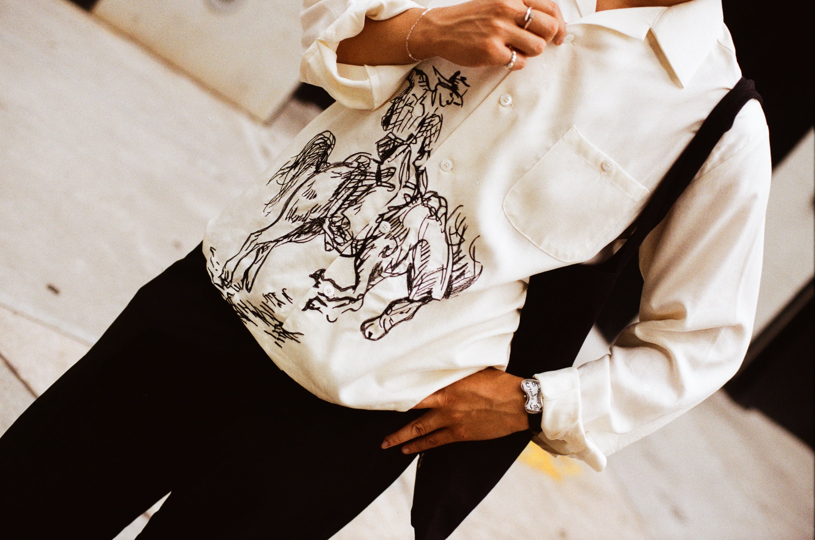 (Pre-Order) Tencel Cowboy Long-Sleeve Button Up