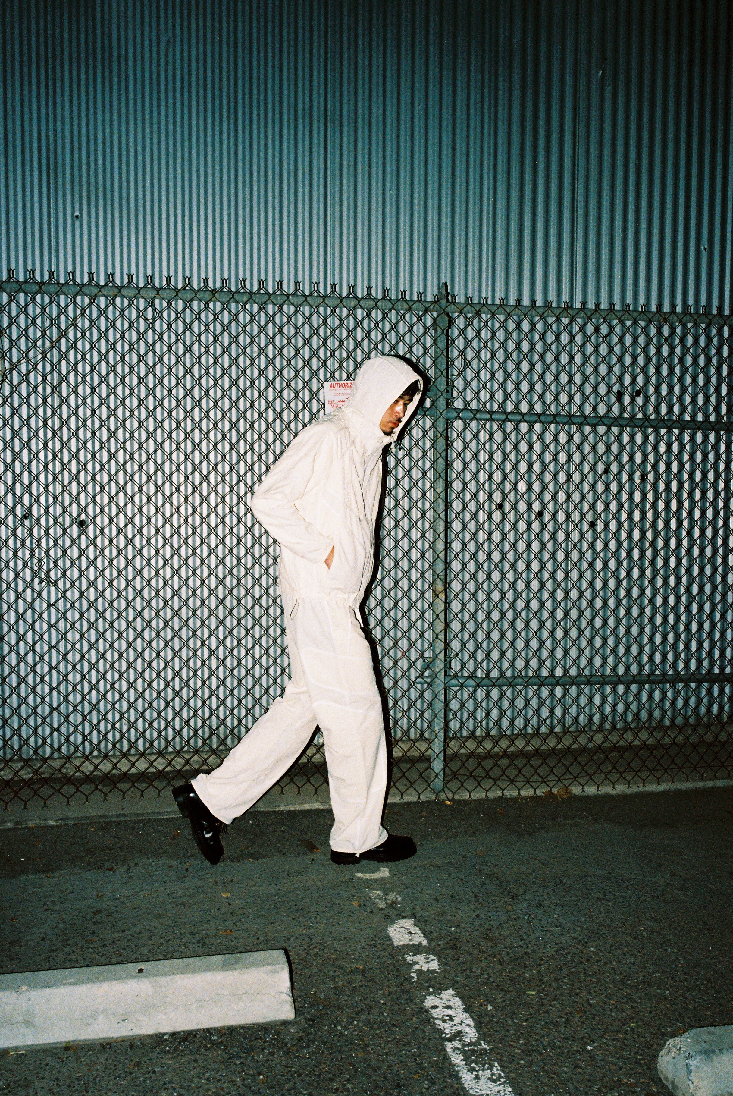 Nylon Pants (Cream)