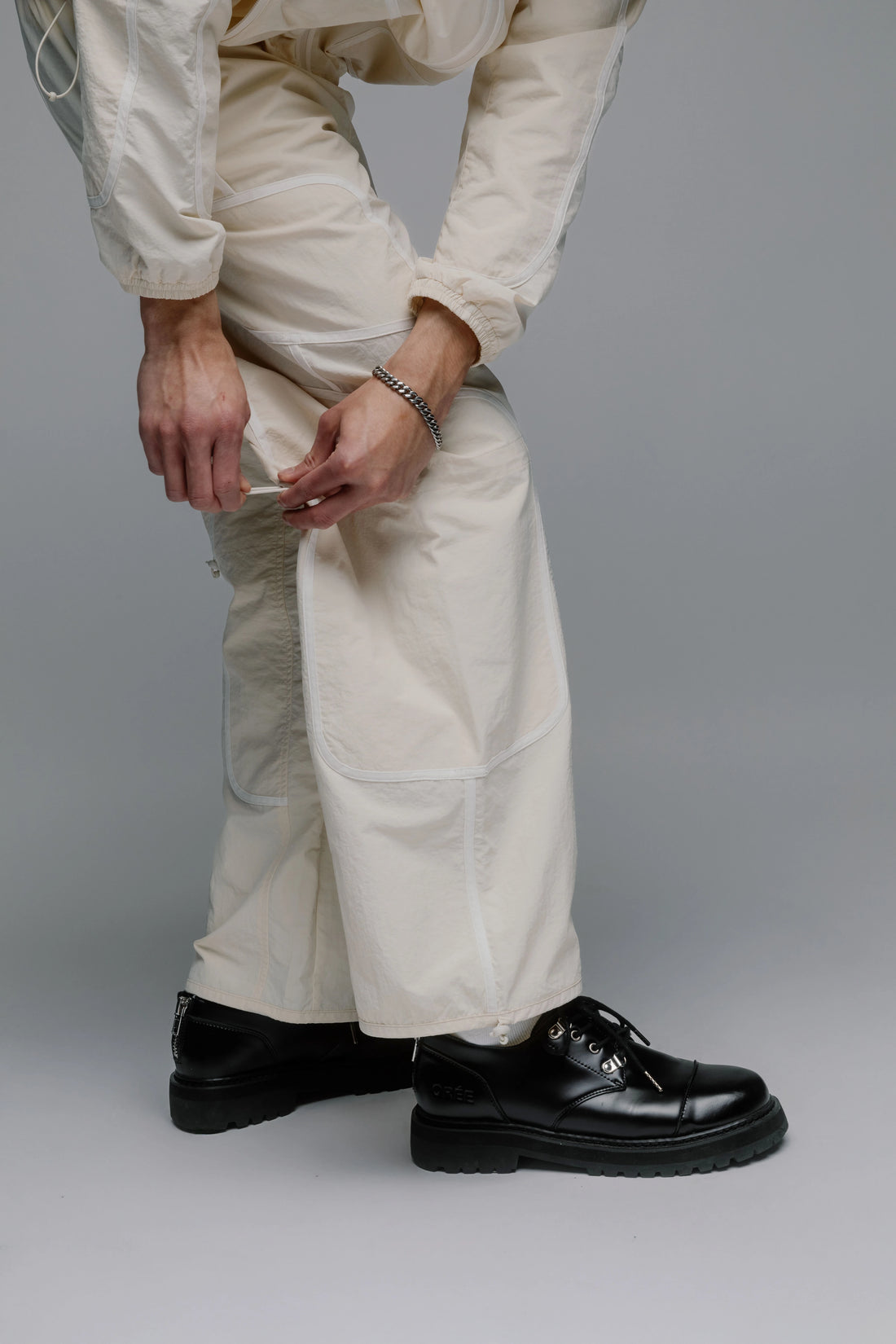 Nylon Pants (Cream)