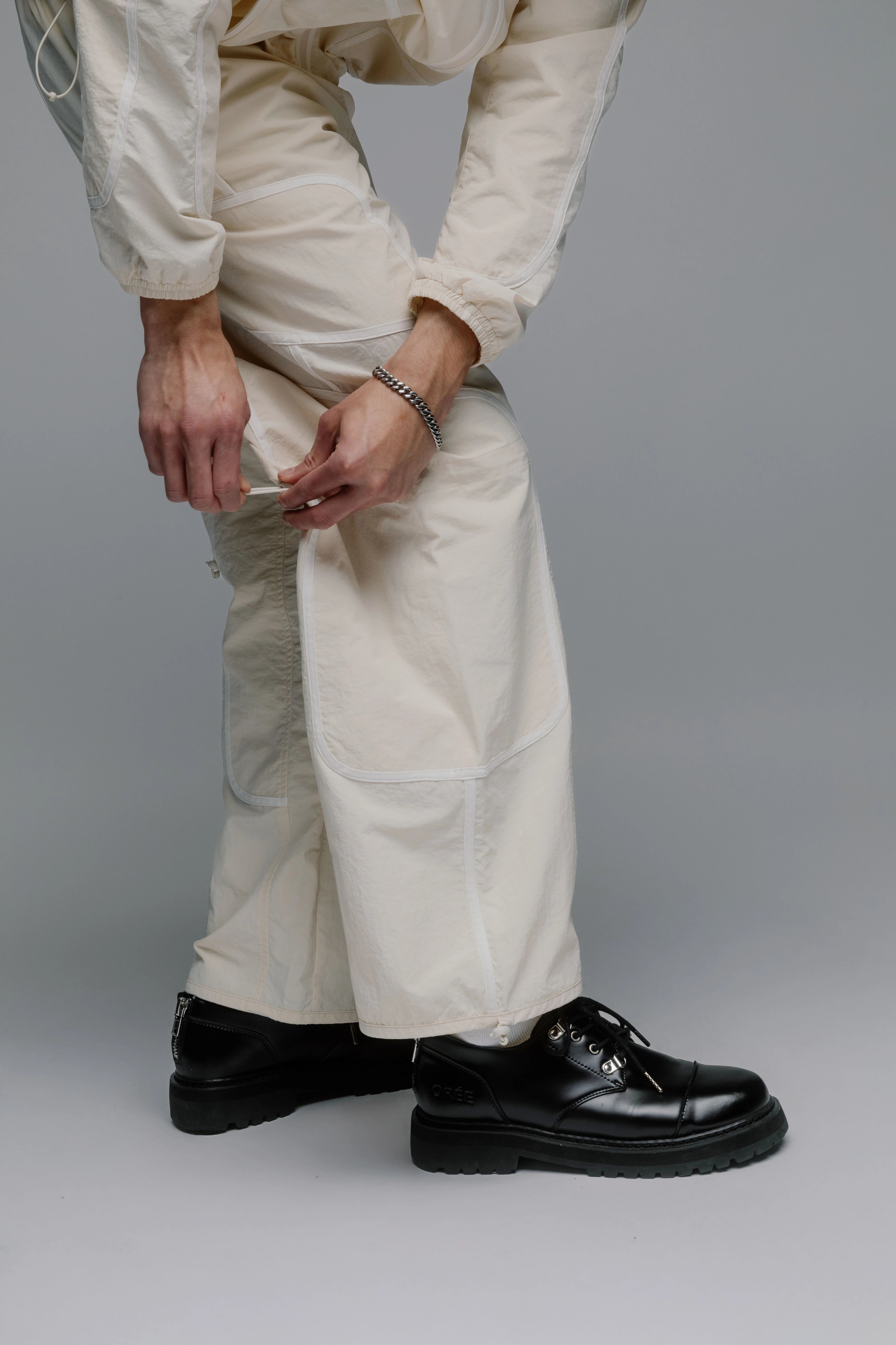 Nylon Pants (Cream)