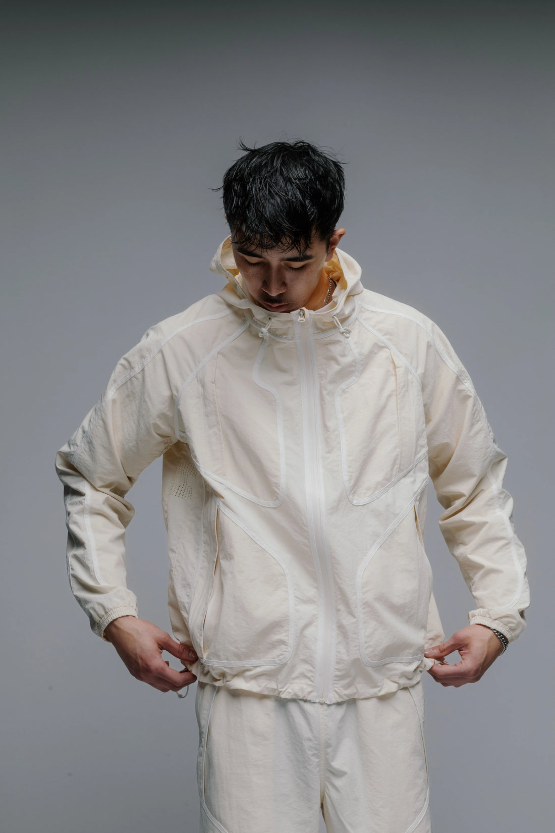 Nylon Jacket (White/Cream)