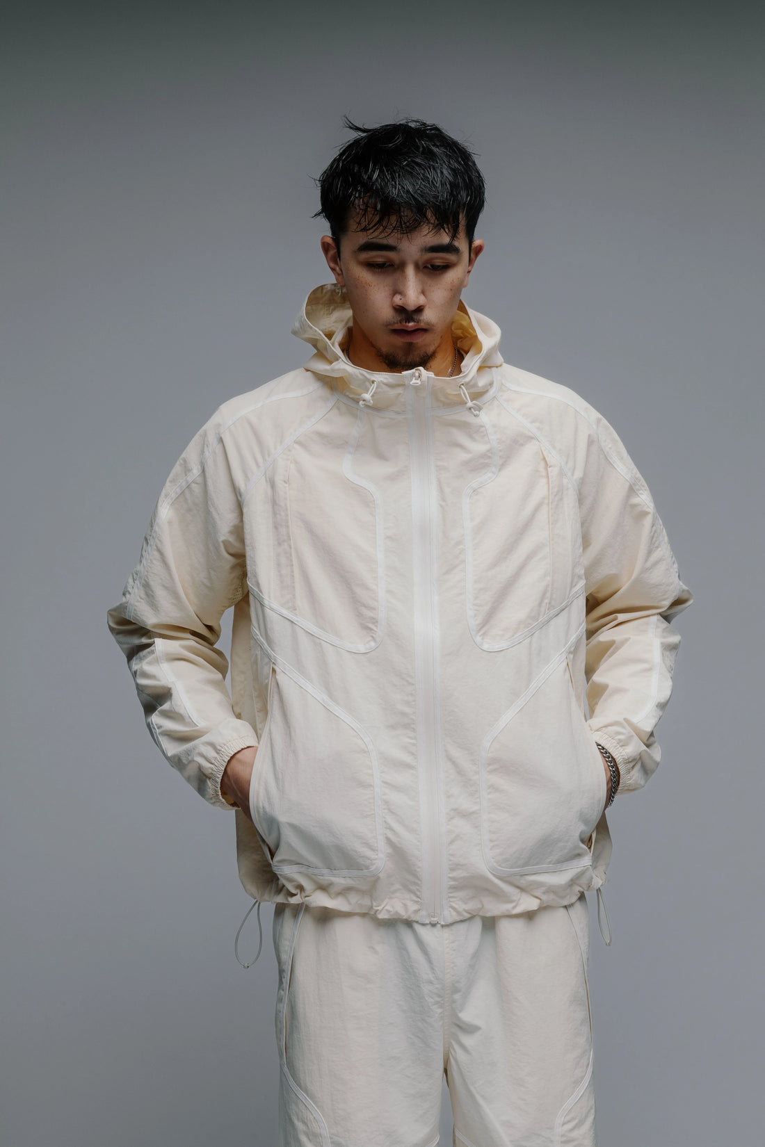Nylon Jacket (White/Cream)
