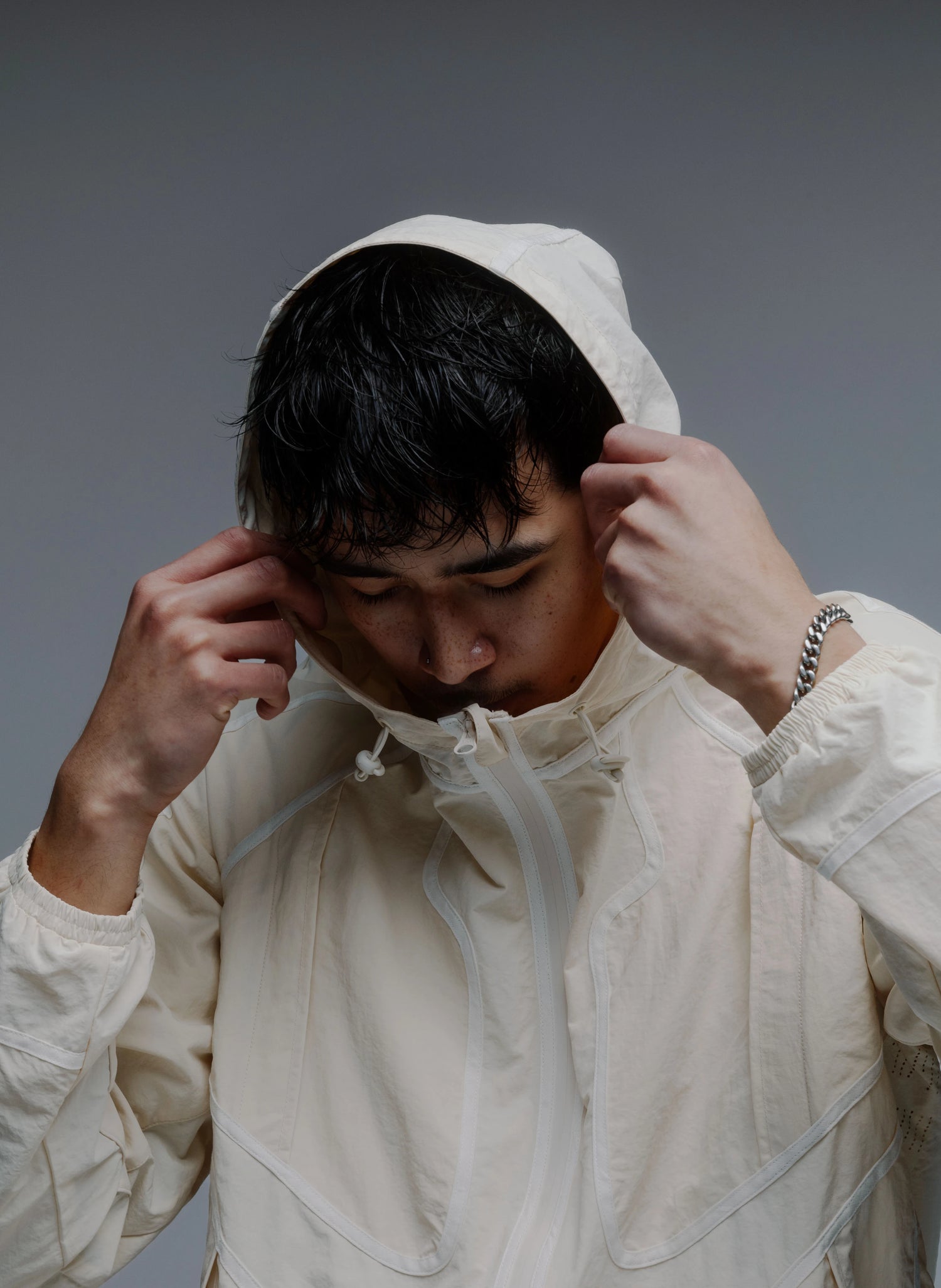 Nylon Jacket (White/Cream)